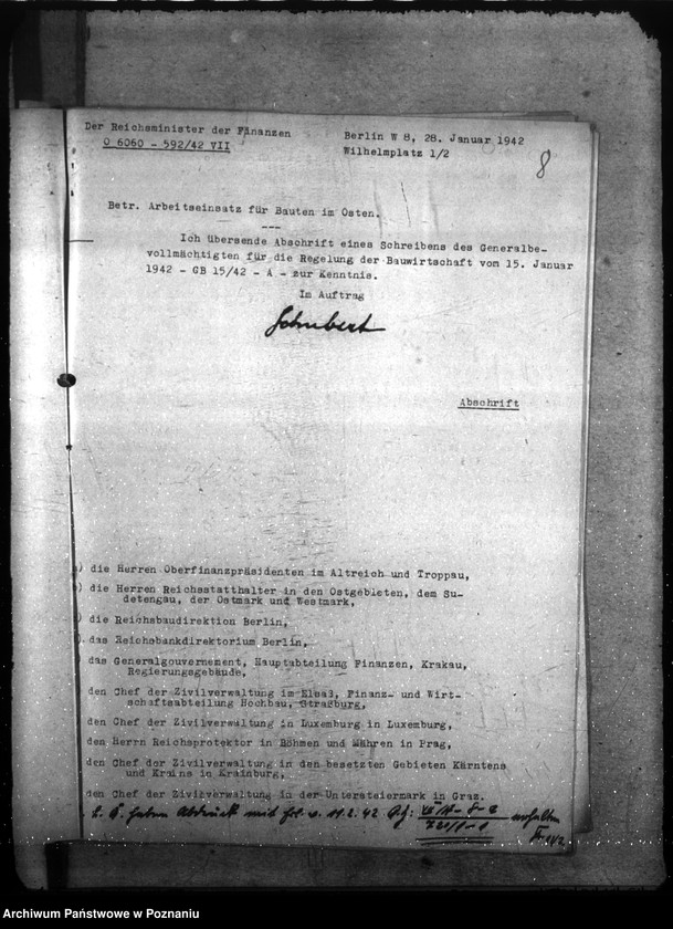 Obraz 13 z jednostki "Dienstwohnug für den Polizeipräsidenten. Entlausungsanstalten. Ausbau der Befehlstellen der Polizei"