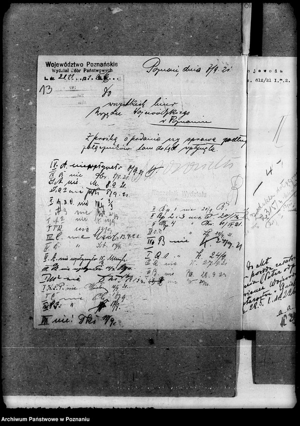 Obraz 18 z jednostki "Sprawy agrarnej reformy Główny Urząd Ziemski w Warszawie Przyszły Okręg Urząd Ziemski w Poznaniu"