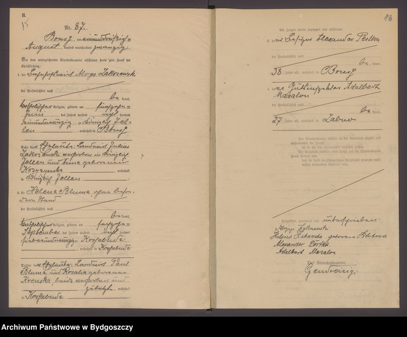 image.from.unit.number "Akta małżeństw - pierwopis 1920 nr 81-110, 1921 nr 1-30 (niepełny)"