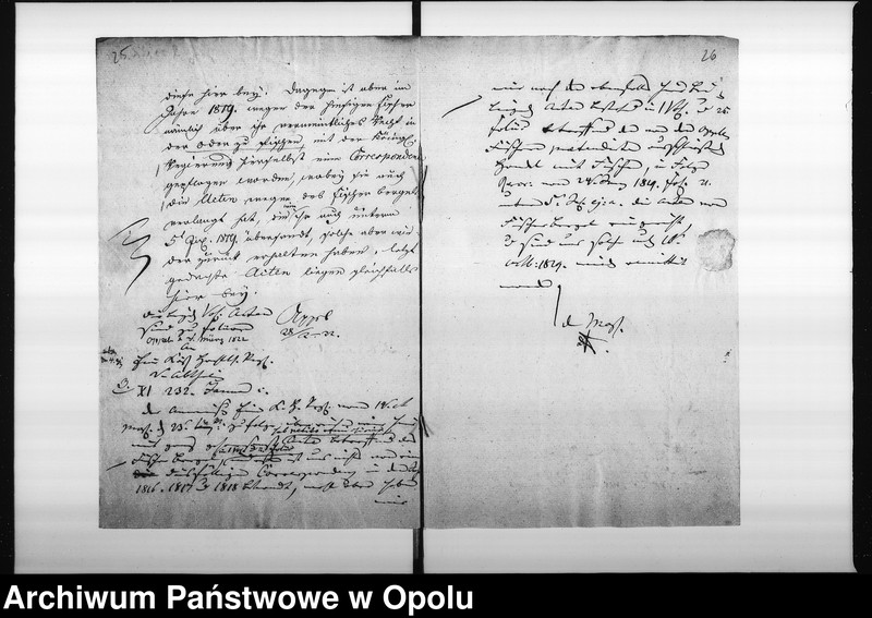 Obraz 19 z jednostki "Acta des Magistrats zu Oppeln betreffend die Ueberlassung des sogenannten städtischen Fischer Bergels an die auf der Domainen Amts Fischerey wohnenden Fischer für die Befungniss die Brücken aufzueissen Vol: I de anno 1812"
