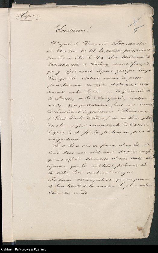 Obraz 10 z jednostki "Der Uebertritt polnischer und diesseitiger Untertanen auf preussisches und jenseitiges Gebiet während der polnischen Insurrektion und die dagegen getroffenen Massnahmen."