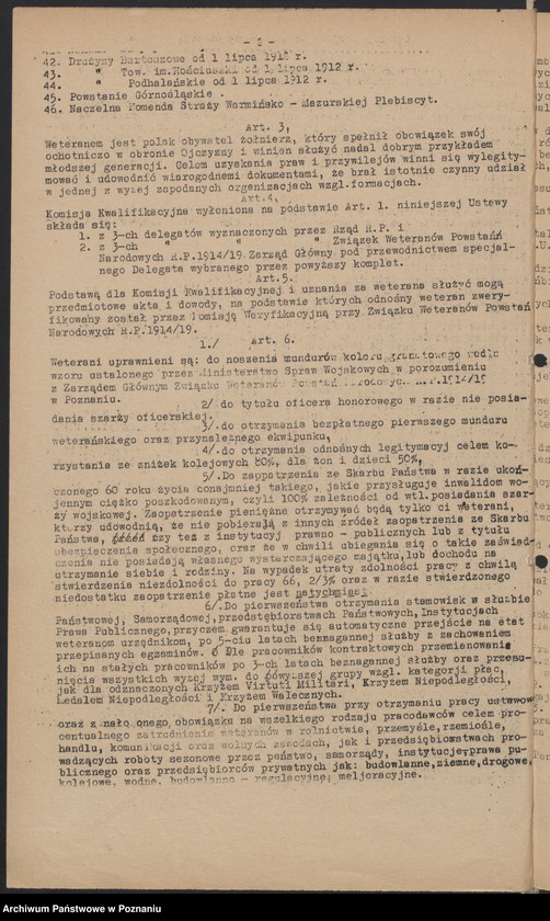 Obraz 7 z jednostki "I. Walny Zjazd Delegatów Okręgu Poznańskiego Związku Weteranów Powstań Narodowych 1.III.1936 r."