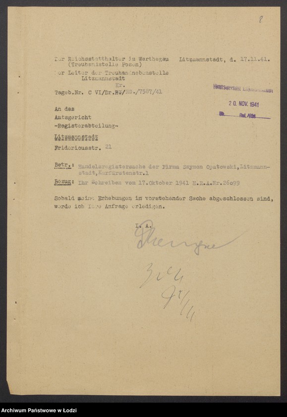 Obraz 10 z jednostki "Chaim Szymon Opatowski - sprzedaż torebek papierowych i foremek aluminiowzch własnego wyrobu"