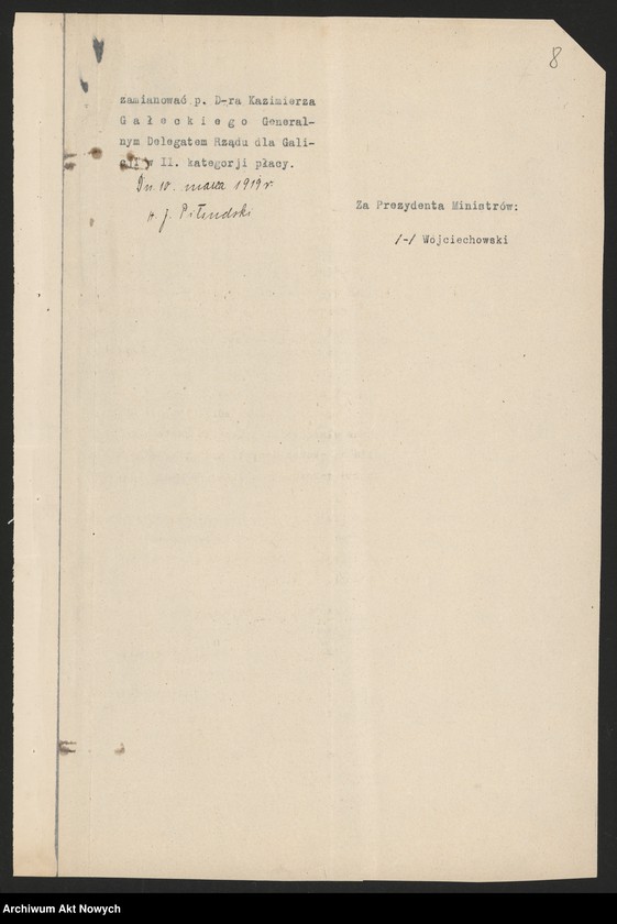 image.from.unit.number "Nominacje i dymisje Komisarzy Generalnych Rządu dla Galicji, Śląska, Spisza, Górnej Orawy oraz Gdańska"