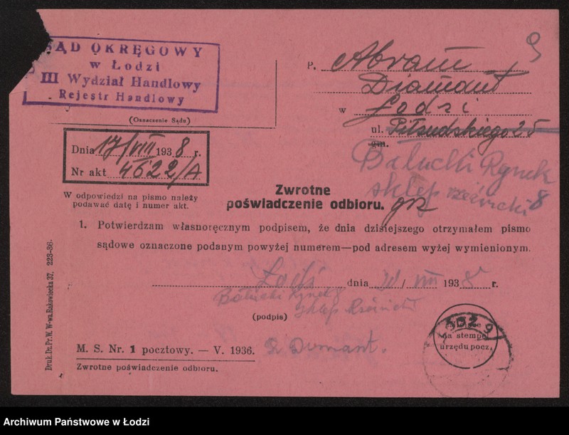 Obraz 11 z jednostki "Abram Dimant- prowadzenie sklepu rzeźniczego"