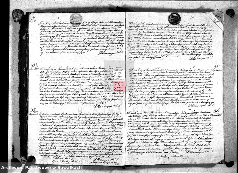 image.from.unit.number "Duplikat akt urodzeń, małżeństw i zgonów wyz. rzym. - kat. w Suwałkach 1855r."