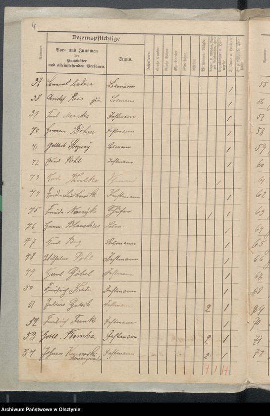 image.from.unit.number "Nachweisungen der Kirchendecems aus dem Kirchspiel Seehesten"
