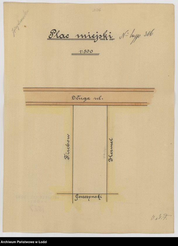 Obraz 1 z jednostki "Pabianice. Plac miejski"