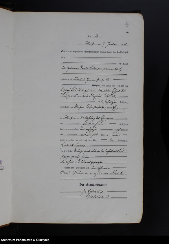 image.from.unit.number "Geburts-Haupt-Register Tom I, Nr 1-597"