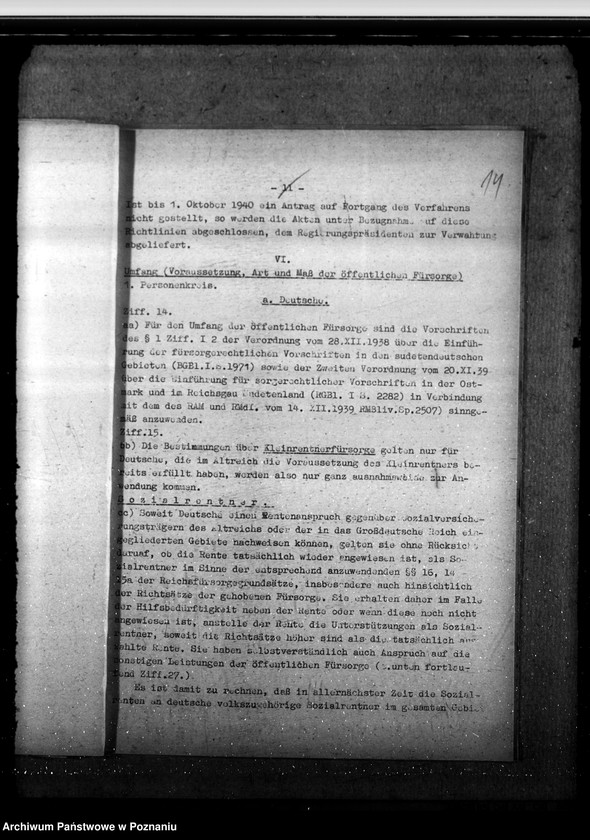 Obraz 18 z jednostki "Umsiedlerfürsorge für Wolyniendeutsche. Öffentliche Fürsorge im Wartheland - Deutsche, Polen"