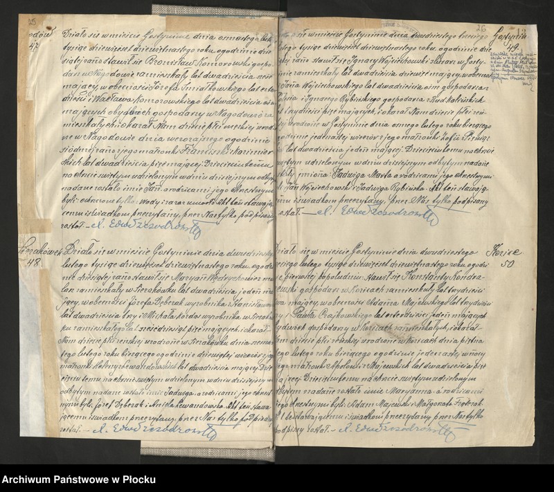 Obraz 16 z jednostki "Akta urodzeń, małżeństw i zgonów"