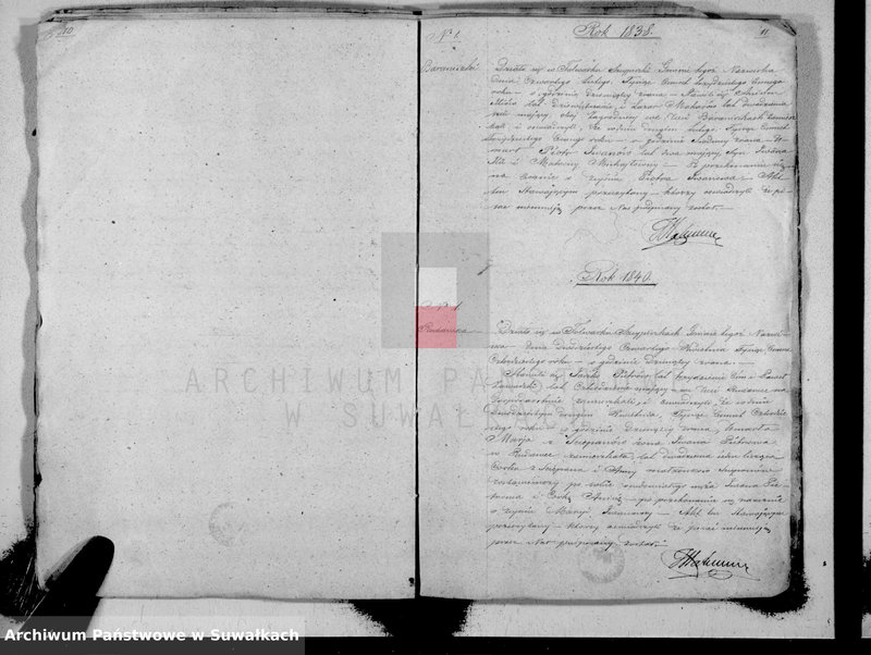 image.from.unit.number "Duplikat Akt Urodzonych, Zmarłych Urzędnika Stanu Cywilnego Wyznania Filipońskiego Parafii Szejpiszki w Okręgu Sejnenskim Gubernii Augustowskiej"