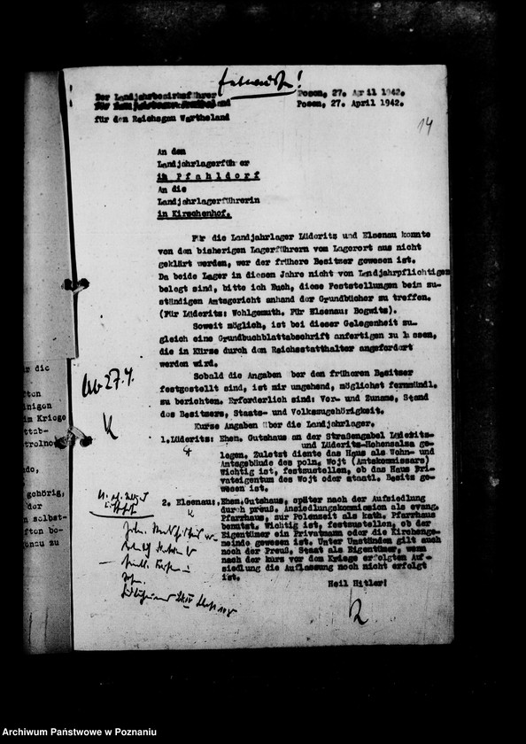 Obraz 19 z jednostki "Überführung von Landjahrkagern in Reichseigentum"