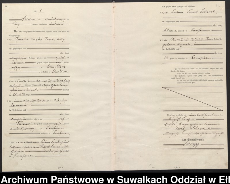 image.from.unit.number "[Heirats-Haupt-Register des Königlichen Preussischen Standes-Amtes Bialla Kreis Johannisburg]"