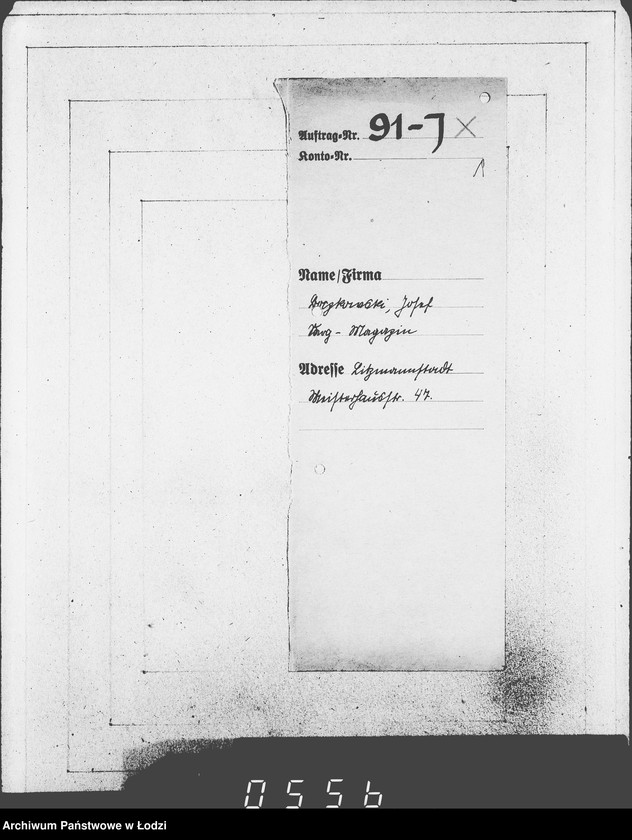 Obraz 5 z jednostki "J-91-105 [Wnioski Żydów w Getcie o zwrot długów za wzięty na kredyt towar przez kupujących]"