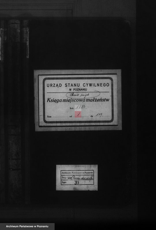 Obraz 1 z jednostki "Księga małżeństw"