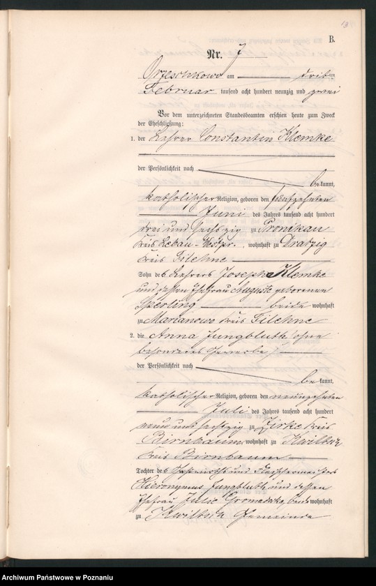 Obraz 16 z jednostki "Księga małżeństw"