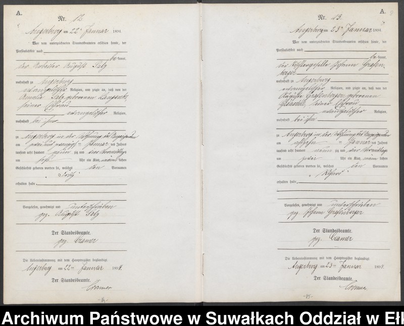 image.from.unit.number "Geburts-Neben-Register des Preussischen Standes-Amtes Angerburg Kreis Angerburg"