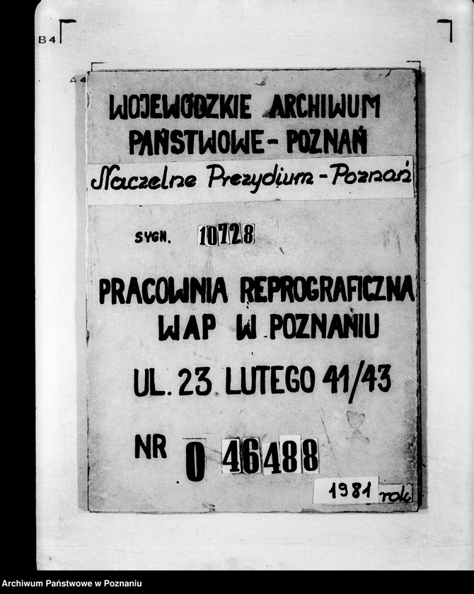 Obraz 1 z jednostki "Personalia des Regierungssekretärs Herrn Wieruszewski."