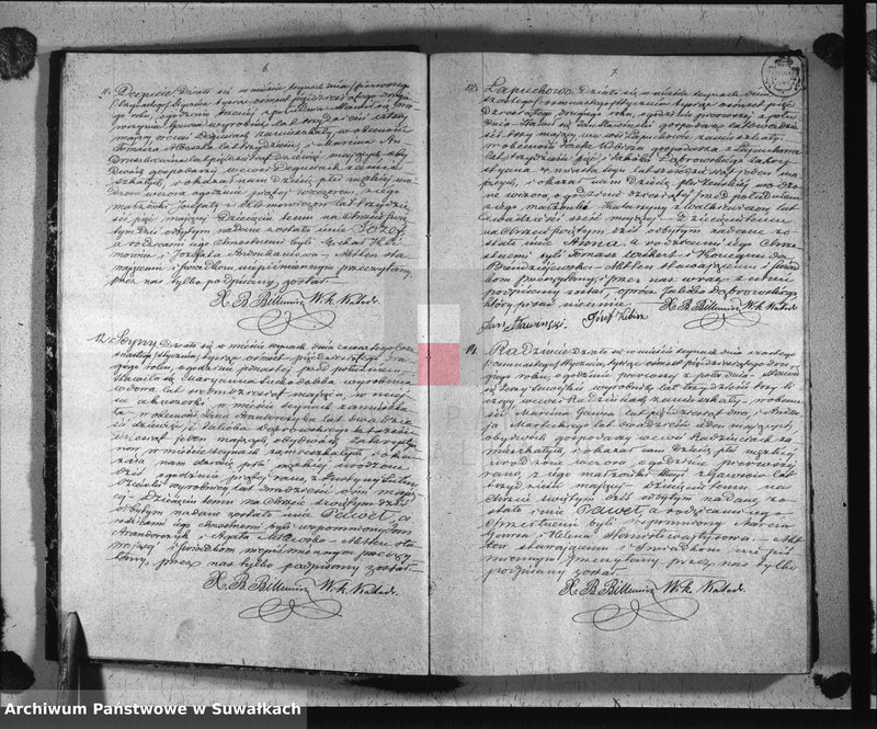 image.from.unit.number "Duplikat urodzonych, zaślubionych i umarłych parafii sejneńskiej z roku 1852"
