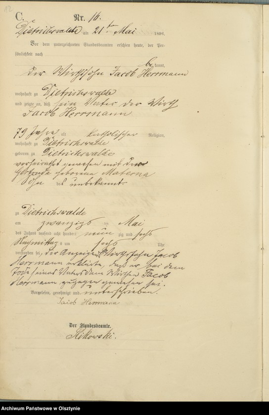 image.from.unit.number "Sterbe-Haupt-Register Nr 3 - 4 i 7 - 50"