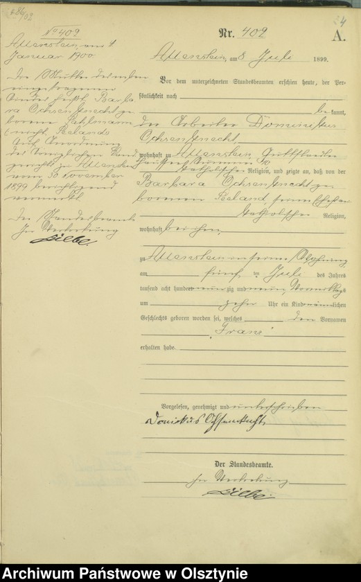 image.from.unit.number "Geburts-Haupt-Register Tom II,Nr 400 - 792"