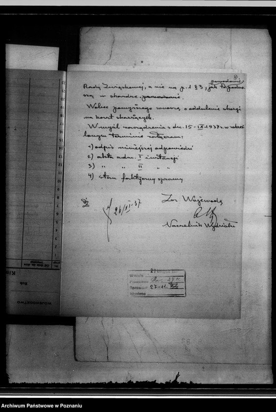 Obraz 12 z jednostki "Herbert i Maria Kisonowie Skarga do N.T.A. na decyzję Wojewody Poznańskiego z dnia 6.II.1937 r. odmowa na przewłaszczenie"
