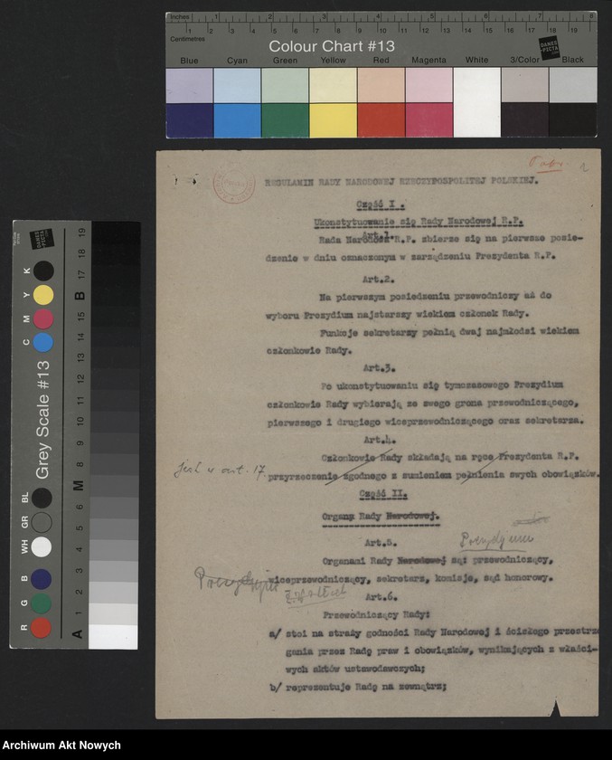 image.from.unit.number "Regulamin Rady Narodowej Rzeczypospolitej Polskiej na emigracji. Zmiany w regulaminie proponowane przez prezydenta W. Raczkiewicza"