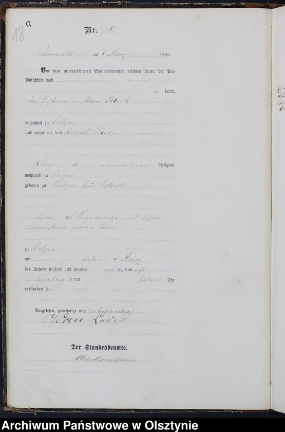 image.from.unit.number "Sterbe-Haupt-Register Nr 1 - 84"