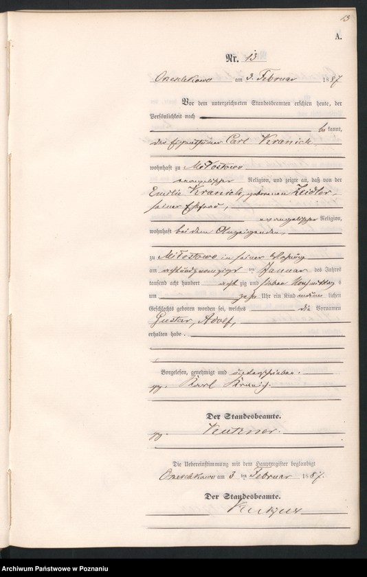 Obraz 16 z jednostki "Księga urodzeń"