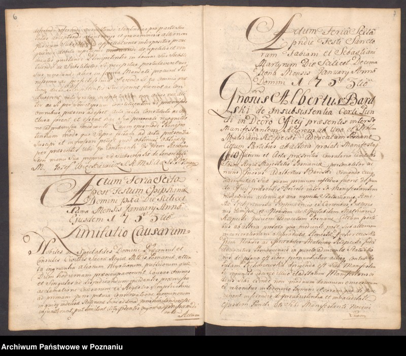 Obraz 8 z jednostki "Acta officii consularis civitatis SR.Mtis Posnaniae."