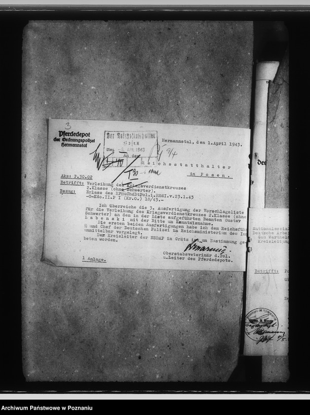 Obraz 7 z jednostki "Kriegsverdienstkreuze- SS. Und Polizei"