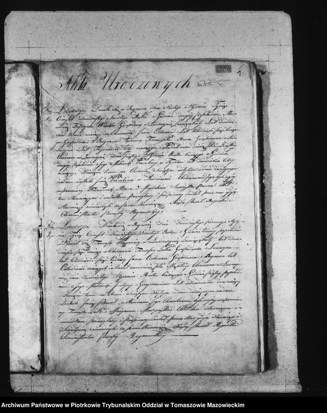 image.from.unit.number "Akta Cywilne Parafij Regnowskiey na 1826"