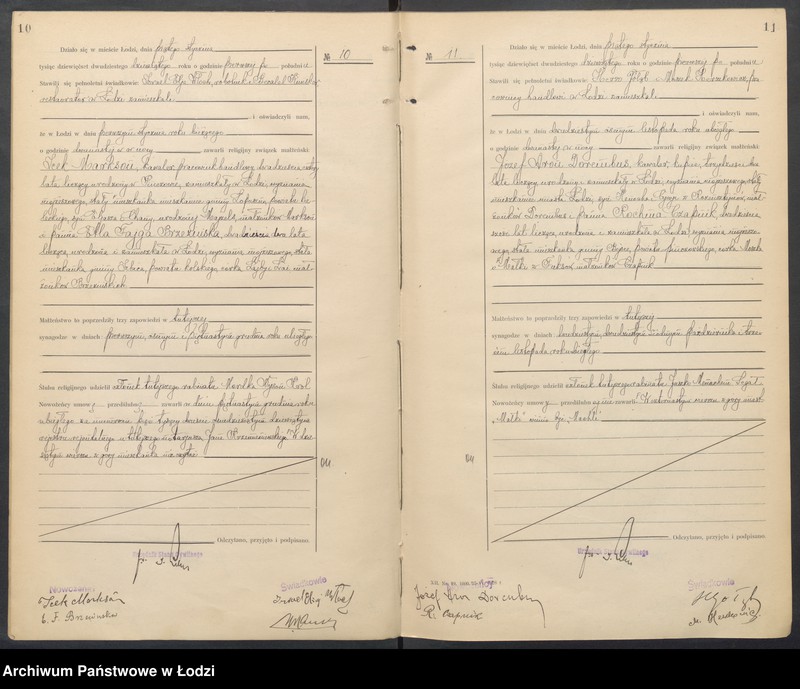Obraz 8 z jednostki "Akta małżeństw od numeru 1 do numeru 600"