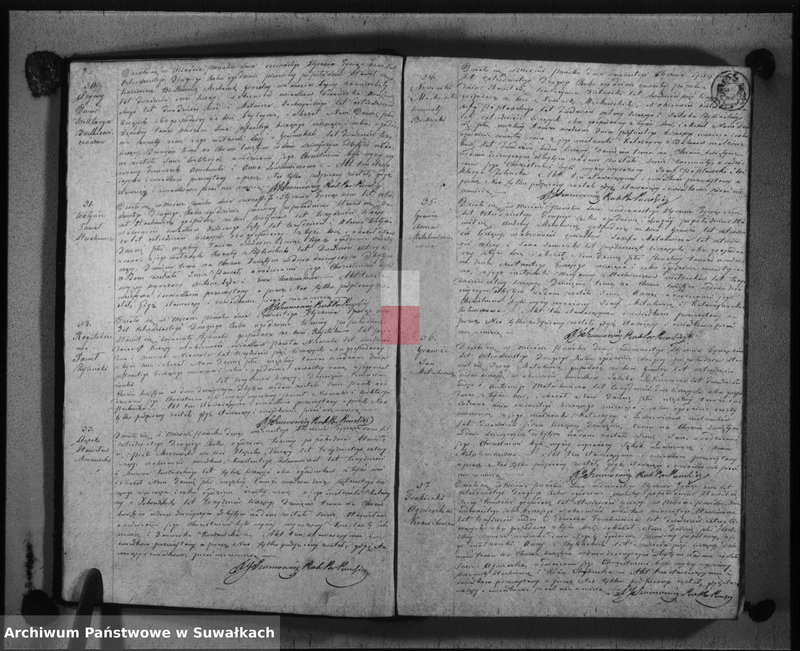 Obraz 7 z jednostki "Księga duplikat urodzonych, zaślubionych i umarłych w parafii puńskiey roku 1842"