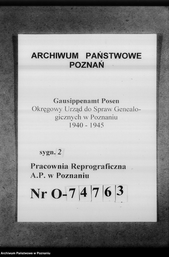 Obraz 1 z jednostki "Mittelungsblätter an die Kreissippenämter für das Geschäftsjahr 1943/44"
