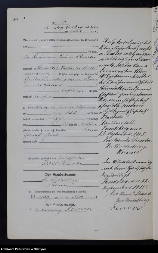 image.from.unit.number "Geburts-Neben-Register Nr 1 - 45 [ Księga urodzeń - wtóropis ]"