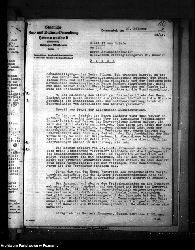 Obraz 15 z jednostki "Hermannsbad - Dienstaufsicht (Ciechocinek)"