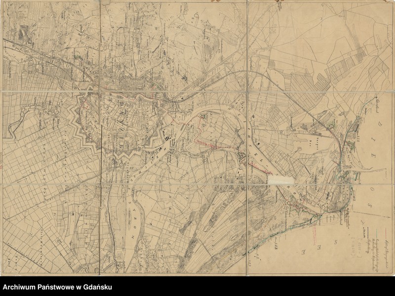 Obraz 1 z jednostki "Gdańsk. Plan miasta oraz fortyfikacji"