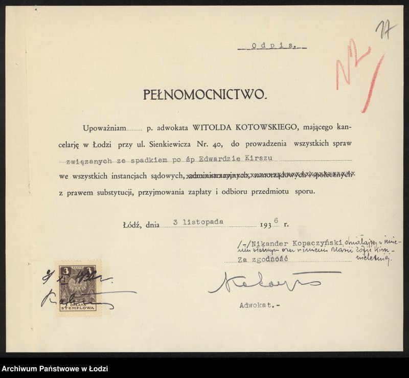 Obraz 19 z jednostki "Kirsz i Ingber- wyrób i sprzedaż wyrobów włókienniczych"