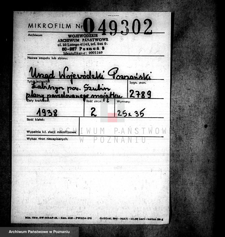 Obraz 2 z jednostki "Łabiszyn powiatu szubińskiego plany parcelowanego majątku"