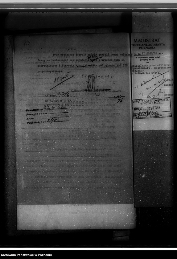 Obraz 19 z jednostki "Zatwierdzenie projektu urządzenia zakładu przemysłowego młyna śrutowego do maków nr 521 dla Firmy Landwirtschaftliche Hauptgesellschaft spółka z o. o. w Poznaniu"