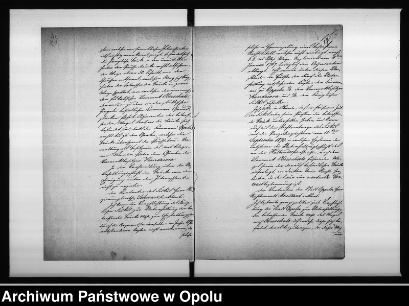 Obraz 20 z jednostki "Acta des Magistrats zu Oppeln betreffend die kleine Brücke im Wege nach dem Domainen Vorwerk Oberschale"