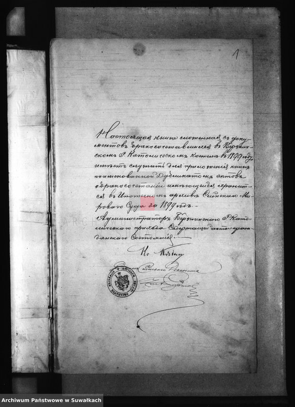 image.from.unit.number "Dokumenty brakosočetavšichsja lic Berznickago R. Katoličeskago prichoda za 1899 god"