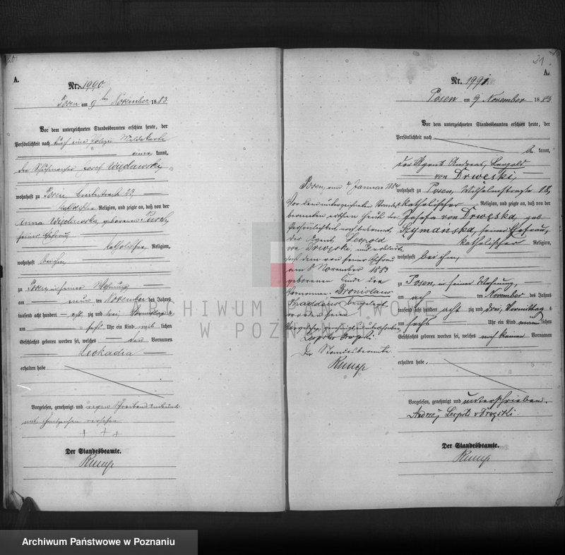 Obraz 12 z jednostki "Księga urodzeń t. V"