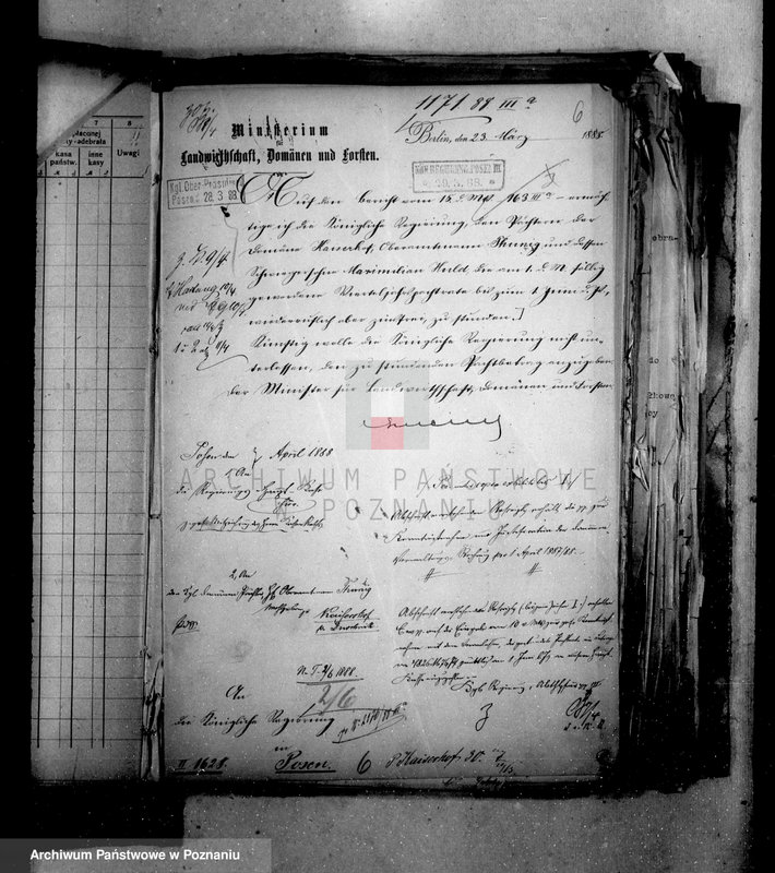 Obraz 10 z jednostki "Die Einziehung der Pachtruckstande des Domänen Pachten Thunig zu Kaisershof /czynsze dzierżawne domeny Duszniki/"