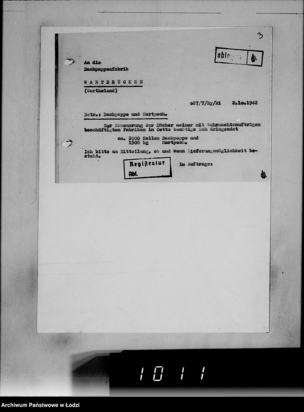 Obraz 7 z jednostki "[Korespondencja z urzędami, instytucjami i firmami] Lit.Da-De."