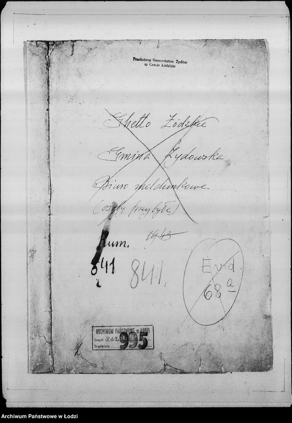 Obraz 3 z jednostki "[Pisma z Wydziału Prezydialnego, z Centralnego Więzienia i Wydziału Pracy zawiadamiające o przyjeżdżających i wyjeżdżających Żydach]"