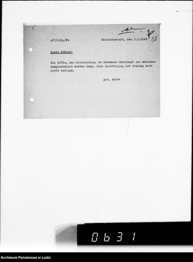 Obraz 14 z jednostki "[Korespondencja z firmą Otto Everwien w sprawie dostarczenia kojców dziecięcych]"