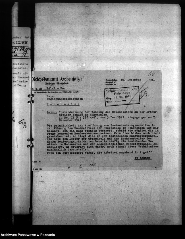 Obraz 20 z jednostki "Ausbau der Ober - Heimschule Hohensalza (Inowrocław)"